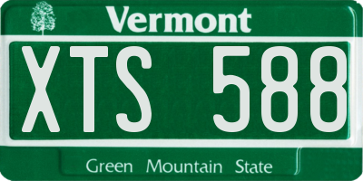 VT license plate XTS588