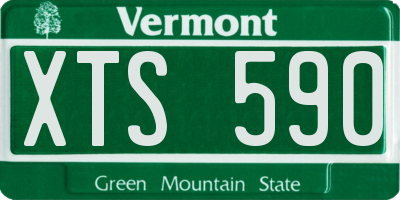 VT license plate XTS590