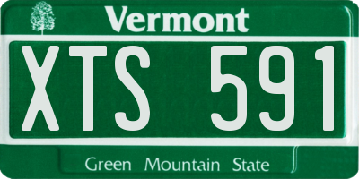 VT license plate XTS591