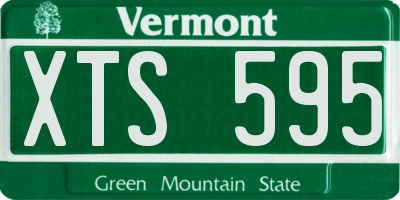 VT license plate XTS595