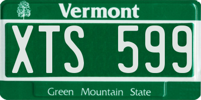 VT license plate XTS599