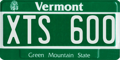 VT license plate XTS600