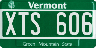 VT license plate XTS606