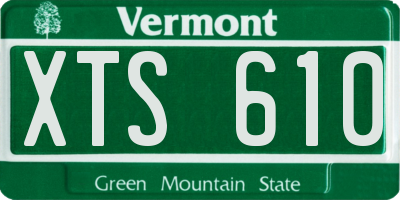 VT license plate XTS610