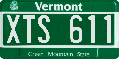 VT license plate XTS611