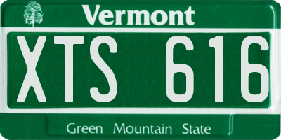VT license plate XTS616