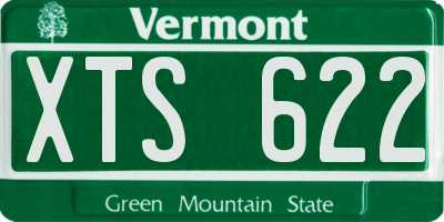 VT license plate XTS622