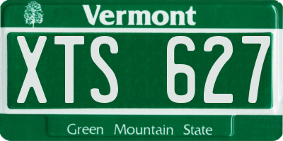 VT license plate XTS627