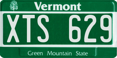 VT license plate XTS629