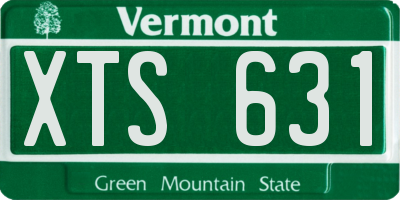 VT license plate XTS631