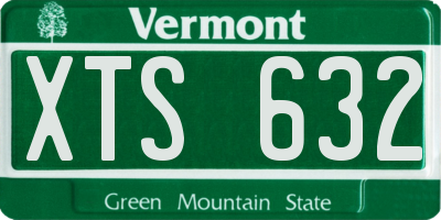 VT license plate XTS632