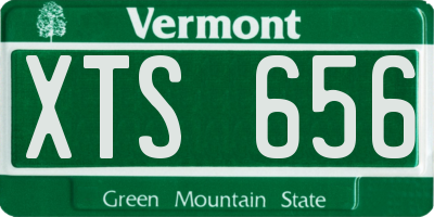 VT license plate XTS656