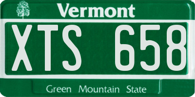 VT license plate XTS658