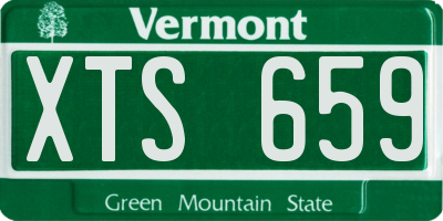 VT license plate XTS659