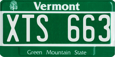 VT license plate XTS663