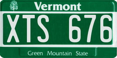 VT license plate XTS676