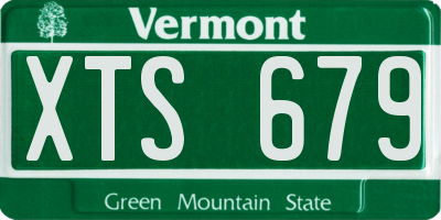 VT license plate XTS679
