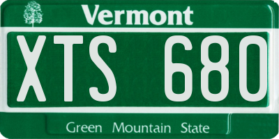 VT license plate XTS680