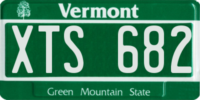 VT license plate XTS682