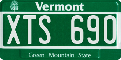 VT license plate XTS690