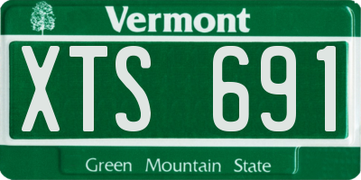 VT license plate XTS691