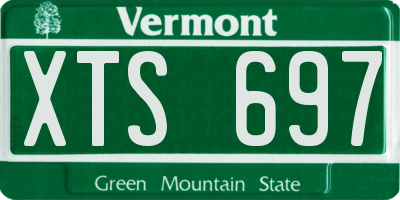 VT license plate XTS697