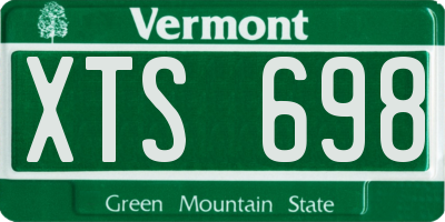 VT license plate XTS698