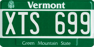 VT license plate XTS699