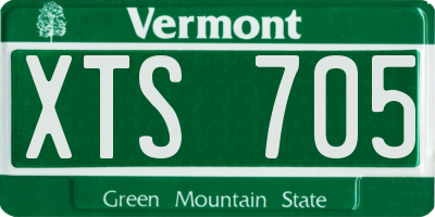 VT license plate XTS705