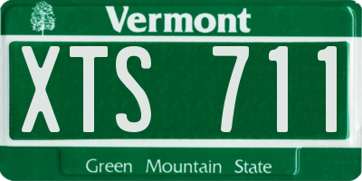 VT license plate XTS711