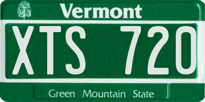 VT license plate XTS720