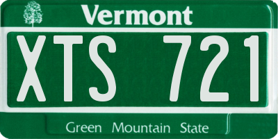 VT license plate XTS721