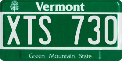 VT license plate XTS730