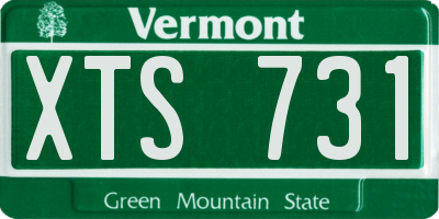 VT license plate XTS731