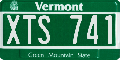 VT license plate XTS741