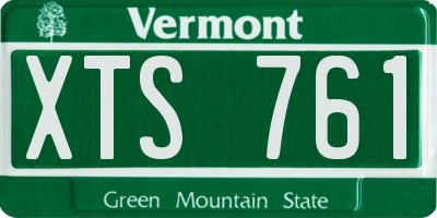 VT license plate XTS761