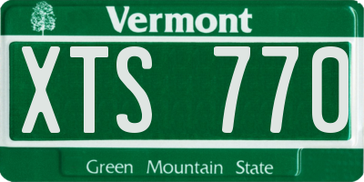 VT license plate XTS770