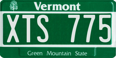 VT license plate XTS775