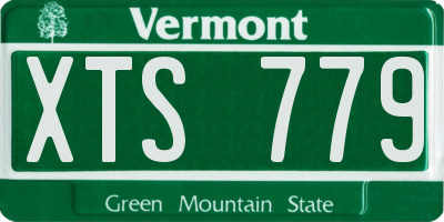 VT license plate XTS779