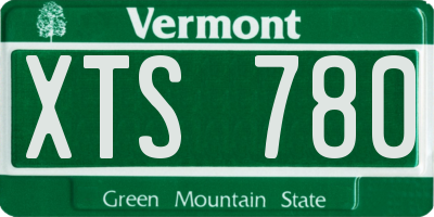 VT license plate XTS780