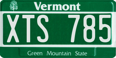 VT license plate XTS785