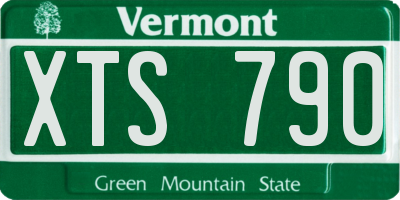 VT license plate XTS790