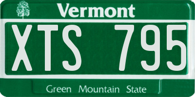 VT license plate XTS795