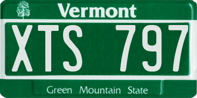VT license plate XTS797