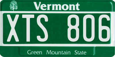 VT license plate XTS806