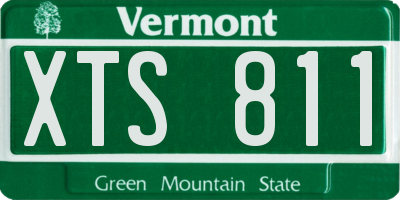 VT license plate XTS811