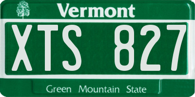 VT license plate XTS827