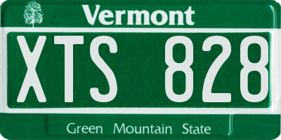 VT license plate XTS828