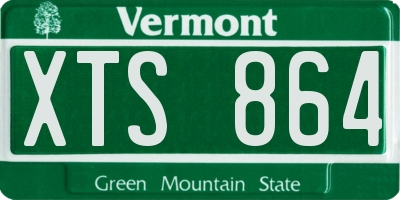 VT license plate XTS864