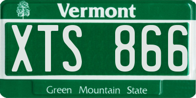 VT license plate XTS866
